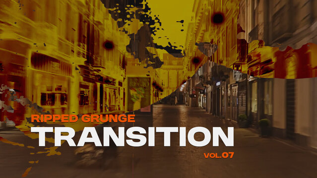 Ripped Grunge Transition / Horizontal / Part 07