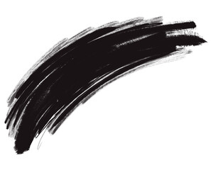 Black paint brush stroke doodle drawing
