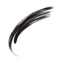 Black paint brush stroke doodle drawing