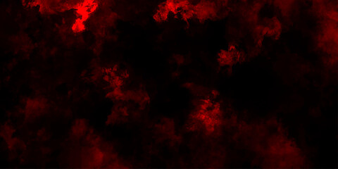 Dark red powder explosion cloud on black background. Abstract red and black grunge texture smoke. smoke fog misty texture overlay on dark black. paranormal red mystic smoke, clouds for movie.