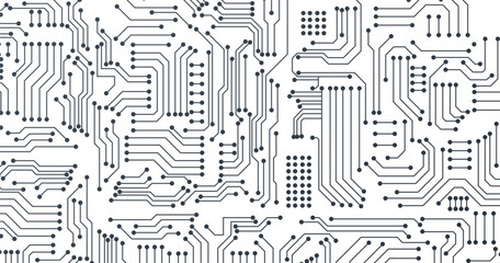 Image of technology circuit over white background. global technology and digital interface concept image. digital lines and circuit lines hi-tech technology abstract background