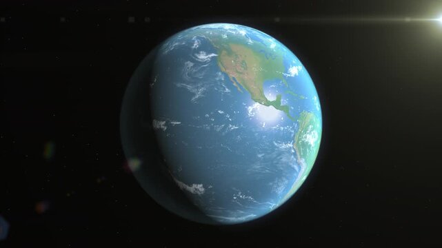 Location and map of Belize on the surface of the earth at day.