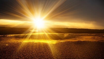 Light With Sun Glare Sun Sunrays And Glare Gold Flare And Glare