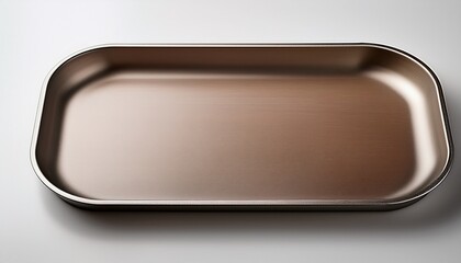 A Plain Rectangular Tray With Rounded Edges Designed For Serving Food Or Organizing Items With A Smooth Surface