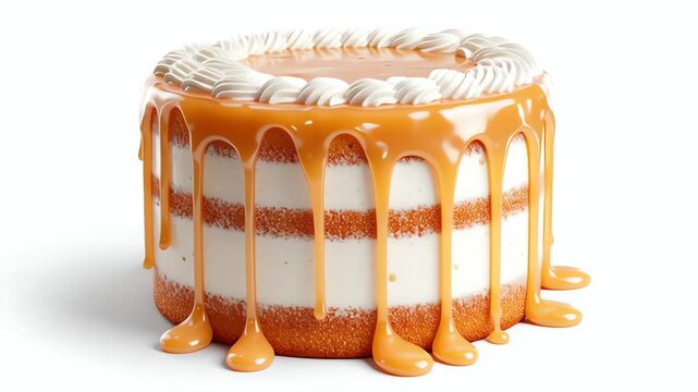 Delicious Caramel Drip Cake Temptation