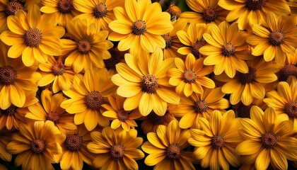 Yellow Flowers Background Image