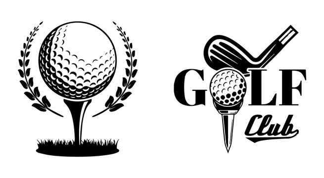 Golf Club Logo Badge Vector Illustration