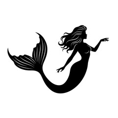 Fototapeta premium silhouette of a girl with wings