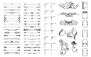 Vector Exquisite Ornamental and Page Decoration Designs elements.