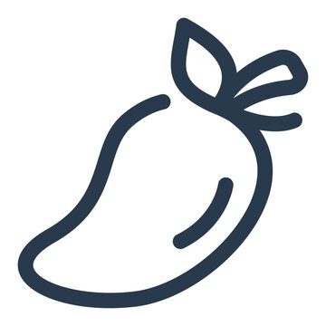Pakistani mango tropical fruit icon