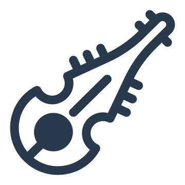 Rubab traditional Pakistani musical instrument