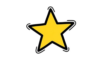 Obraz premium Yellow Star Icon