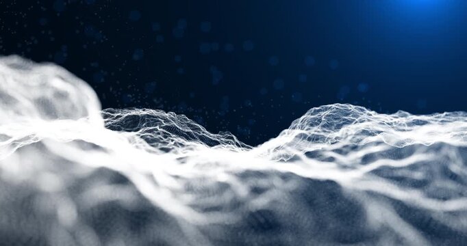 Abstract waves are woven into a bizarre pattern, creating a sense of movement and weightlessness, taking the viewer into a world of ephemeral shapes and rhythms.