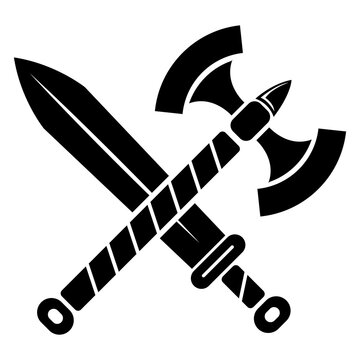 warrior illustration clip art design shape logo. symbol of class silhouette icon vector