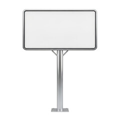 Fototapeta premium Modern advertising billboard isolated on transparent background
