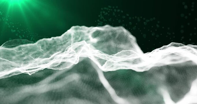 Abstract waves are woven into a bizarre pattern, creating a sense of movement and weightlessness, taking the viewer into a world of ephemeral shapes and rhythms.