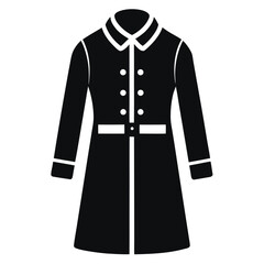 black and white coat