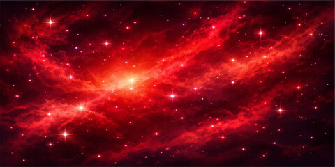 An abstract dark blue galaxy nebula glows with bright starlight and deep cosmic clouds across a vast starry universe background   © NUR 0.2