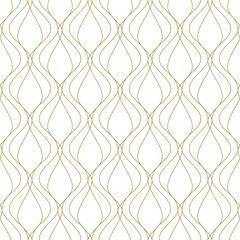 Seamless vector pattern. Modern geometric background. Grid with curved lines.