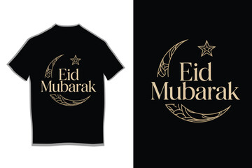 Eid Mubarak T-shirt vector design