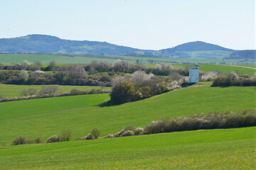 Fototapeta premium Ehemalige innerdeutsche Grenzbefestigung in der Rhön