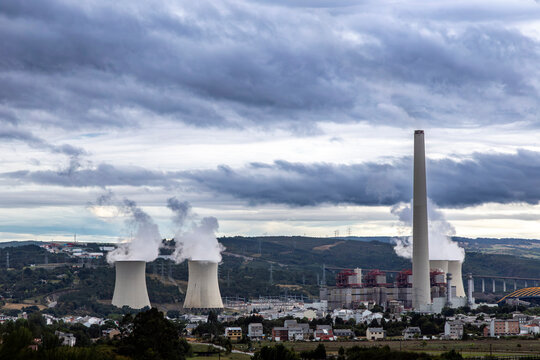 Functionalist Industrial Architecture of As Pontes Power Station, 20th Century, As Pontes, A Coru&ntilde;a, Spain