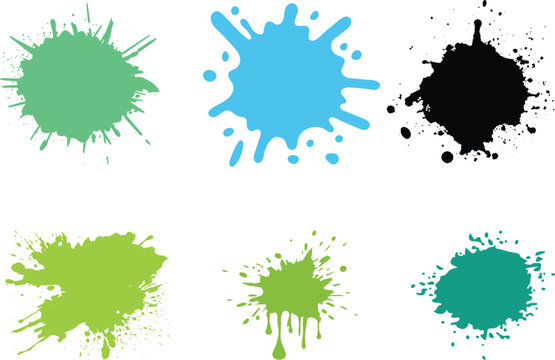 Paint Strokes using a thick brushPaint brush set of bursh Black Paint Strokes using a thick brushSet of vector paint brush stroke.Set of paint brush, ink brush, grungy brushes strokes. Brush stroke