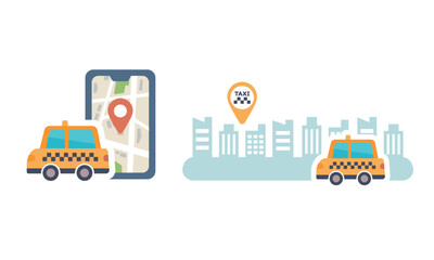 配車アプリで車を手配する操作イメージ