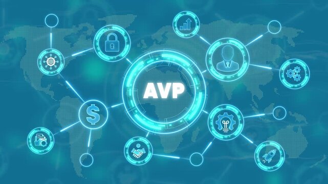 A V P Concept with Global Network and Business finance technology