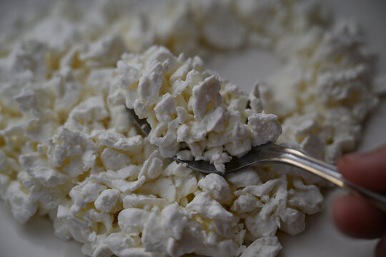 Cottage cheese. Cheese. Healthy food. Food for children. Breakfast. Cheese plate.