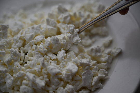 Cottage cheese. Cheese. Healthy food. Food for children. Breakfast. Cheese plate.