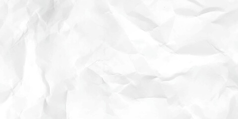 Fototapeta premium white crumpled paper. Crumpled paper texture realistic vector illustration.