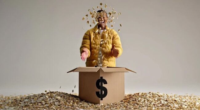 Conceito de Ganhos Financeiros com Crescimento de Lucros e Prosperidade Econ&ocirc;mica