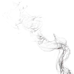 Glass effect transparent smoke png isolated on transparent background. Clear soft vapor with glossy glass-like look for minimal and modern design overlay