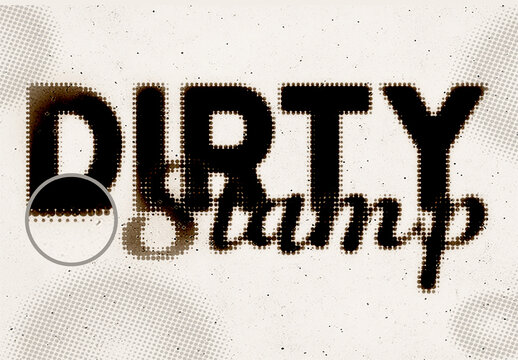  Dirty Stamp Effect Mockup