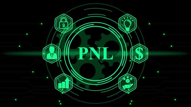 PNL profit and loss financial analysis infographic
