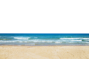 Fototapeta premium blue sea isolated on white background