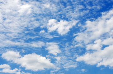 Fototapeta premium White clouds in blue sky