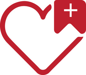 Obraz premium unique Wishlist Heart Icon