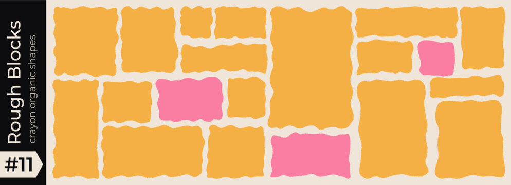 Shape crayon rectangle for frame square organic and text doodle zigzag. Box wavy curvy for abstract wave drawn and irregular hand background. Shape banner edge for frame geometric graphic. Vector