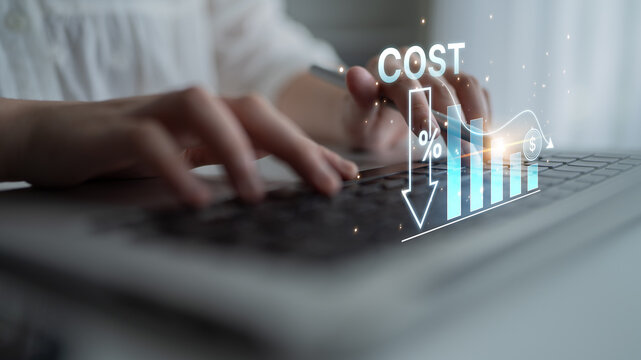 Cost reduction and cost saving through digital transformation, business cost optimization, operational cost reduction, financial saving, and resource efficiency strategies for business success. Spline