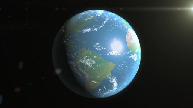 Location and map of Cape Verde on the surface of the earth at day.