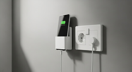 Minimalist Wall Mounted Smartphone Cradle Wall Mount for Easy Charging and Organization