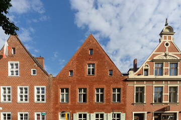 Dutch Quarter Red Brick Houses in Potsdam Germany featuring Baroque Gables and 18th Century Architecture Holl&auml;ndisches Viertel Historic District