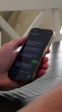 Man Receives Fraudulent SMS Text Messages Attempting to Obtain Money and Sensitive Personal Information - Online Banking Scam Cybersecurity Awareness
