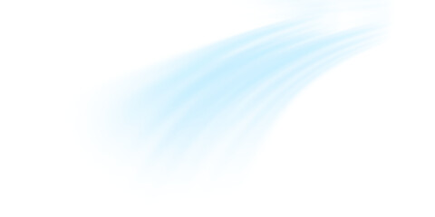 Air flow set of vector elements on a white background. Abstract light effect blowing from an air...