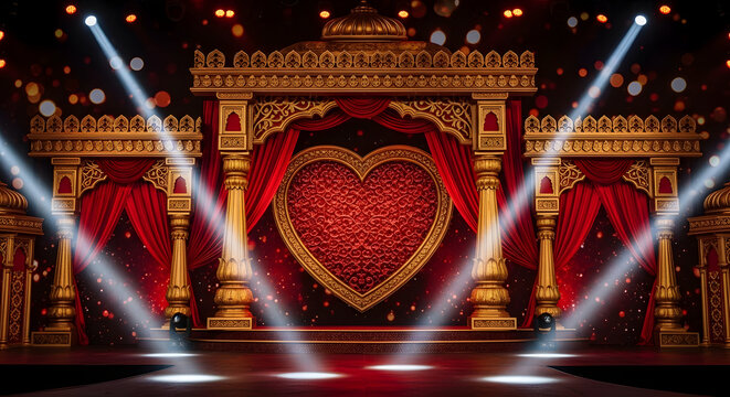Valentine's day stage decoration