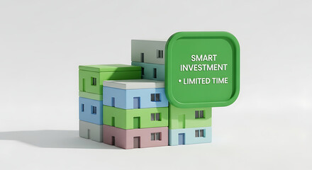 Real Estate Investment Limited Time Offer Modern Blocks