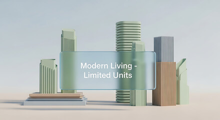 Modern Cityscape Architecture Limited Edition Real Estate