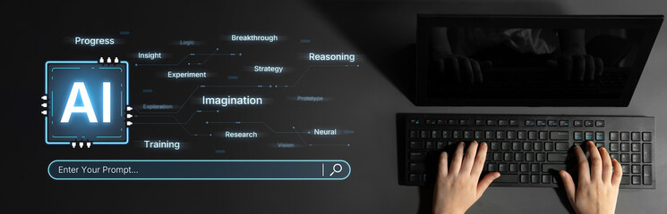 A concept of cognitive AI that highlights its creative and strategic processes. The system uses...